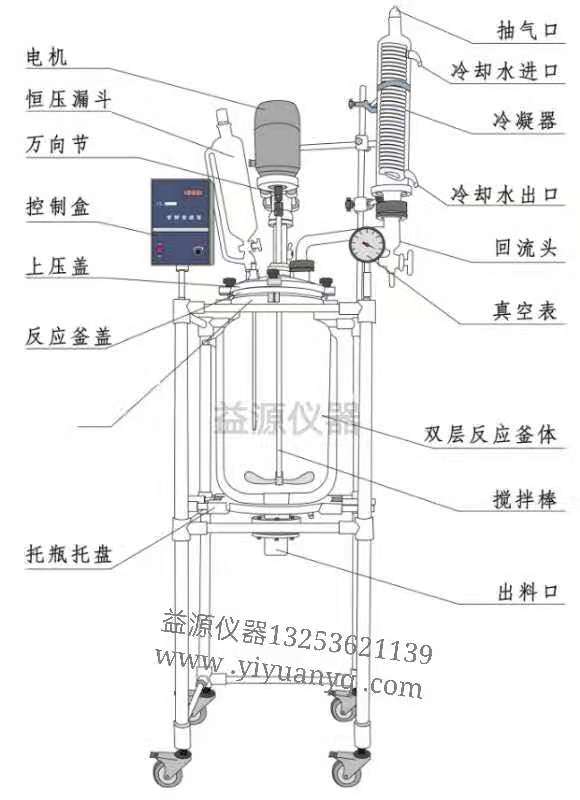 河南益源儀器雙層玻璃反應(yīng)釜圖文解析